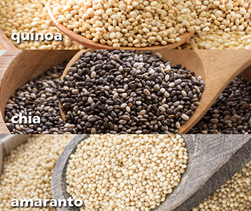 Chia, Quinoa e Amaranto